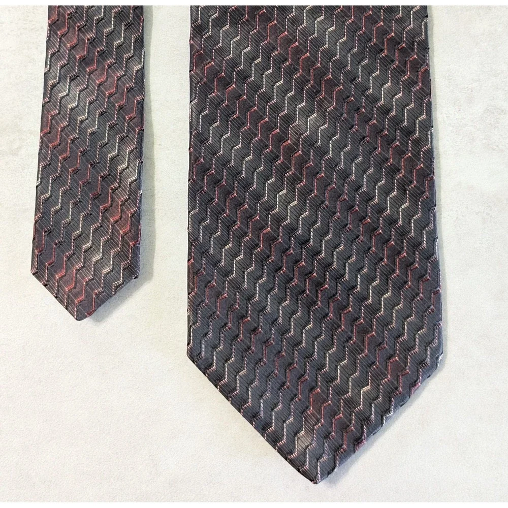 Principe Mens 100% Silk Metallic Luster Jacquard Tie Hand Made in Italy 57.25x4